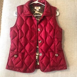 Red Talbots Puffy Vest
